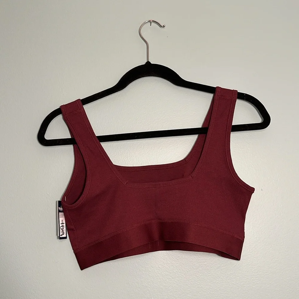 GapBody Logo Comfort Bralette Bundle Maroon and Blue Size Large